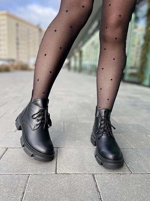 Без бренда Черевики жіночі ARTO 6114/1 чорні (зима, шкіра натуральна) (5217) 36-40 40 Коломия - фото 6