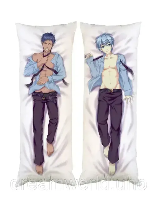Подушка дакімакура Баскетбол Куроко Дайкі Аоміне декоративна подушка для обіймання двостороння 50х170 Харків - фото 1