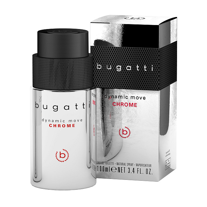 Туалетна вода для чоловіків Dynamic Move Chrome Bugatti 100 мл Вінниця - фото 1