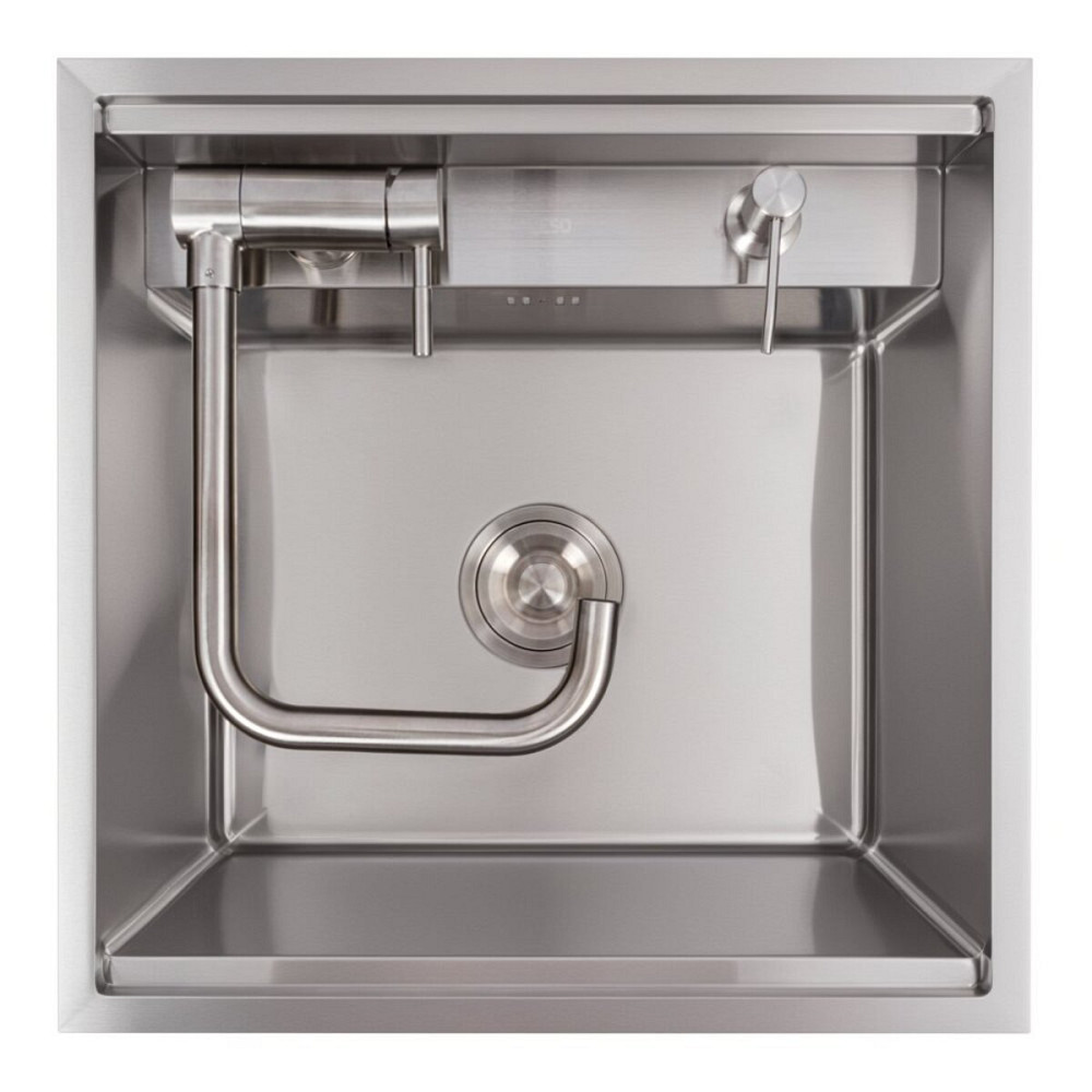 VALESO Кухонна мийка CM 50*50 прихована нержавійка VALESO Handmade (змішувач в комплекті) Київ - фото 3