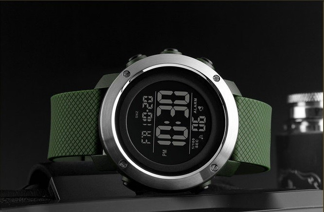 Чоловічий наручний спортивний годинник Skmei 1416 Зелений Вінниця - фото 3