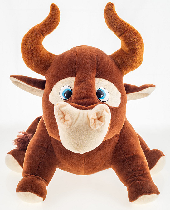 М'яка іграшка Аліна Бик коричневий 40 см Київ - фото 2