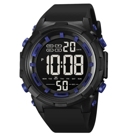 Мужские наручные часы Skmei 1845 (Черные с синим) Киев