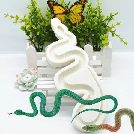 Молд силиконовый Змея 207 на 65 мм серый Киев - изображение 1