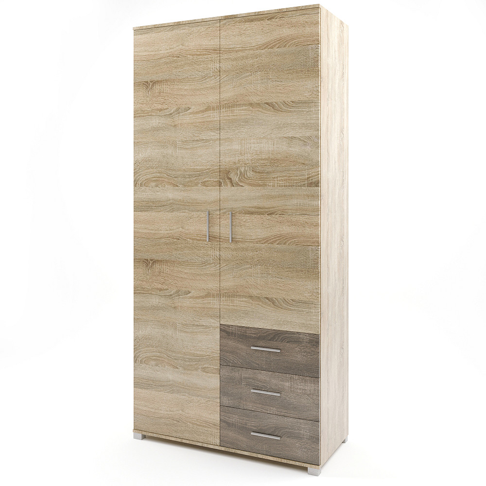 Шкаф прямой с ящиками Эверест Бриз ШП-4 сонома + трюфель (DTM-2297) Днепр - изображение 1