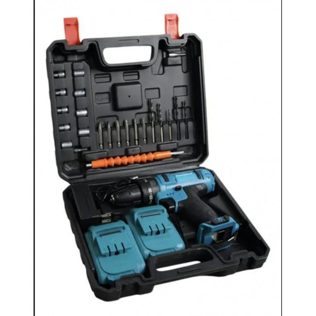 Акумуляторний шуруповерт 48W з 2 акумуляторами кейс та 24 насадки набір інструментів для дому Одеса - фото 1