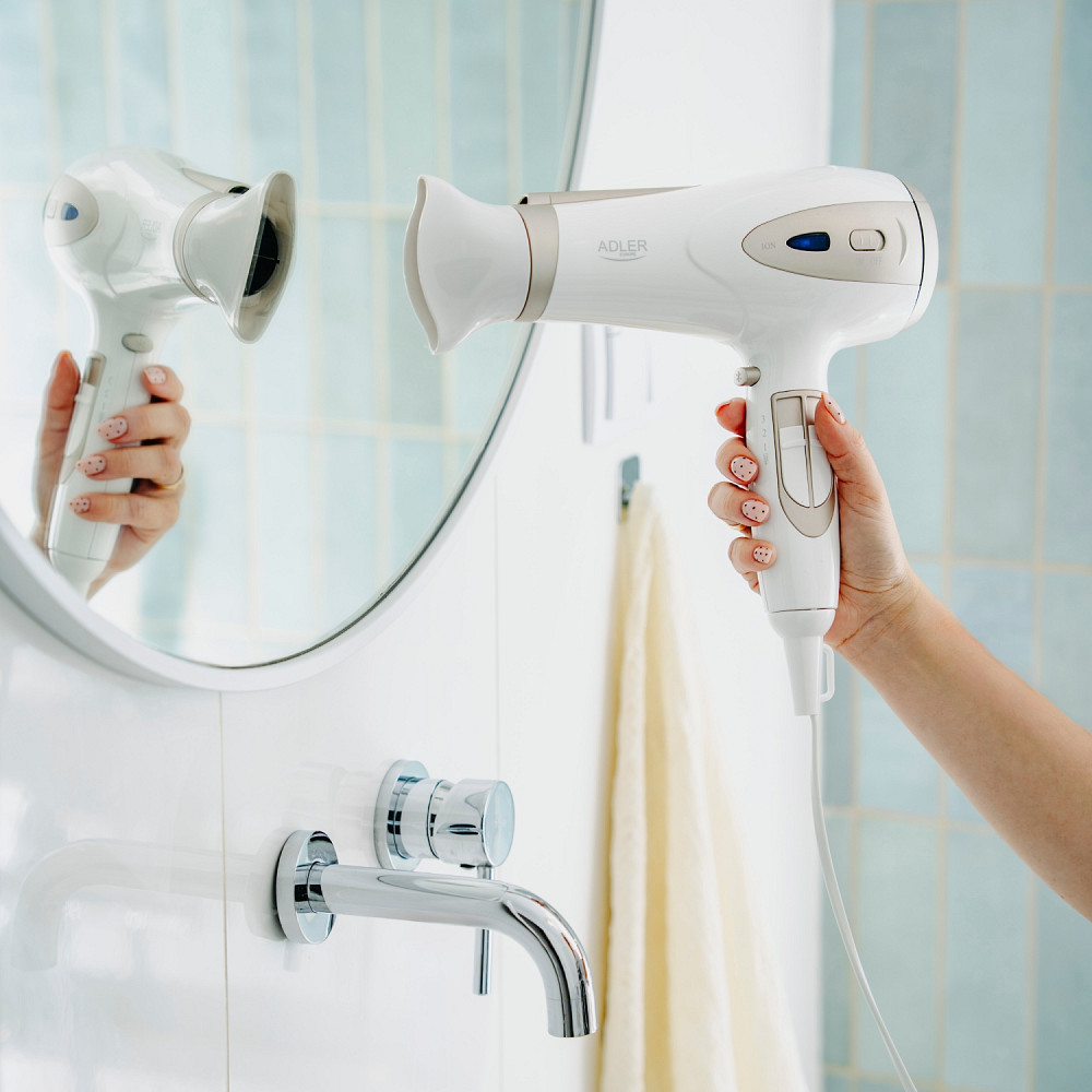 Фен Adler AD 2248 white champagne 2200Вт/ 2 швидкості/ хол.обдув/ темп.режимів-3/ іонізація/ дифузор Вінниця - фото 9