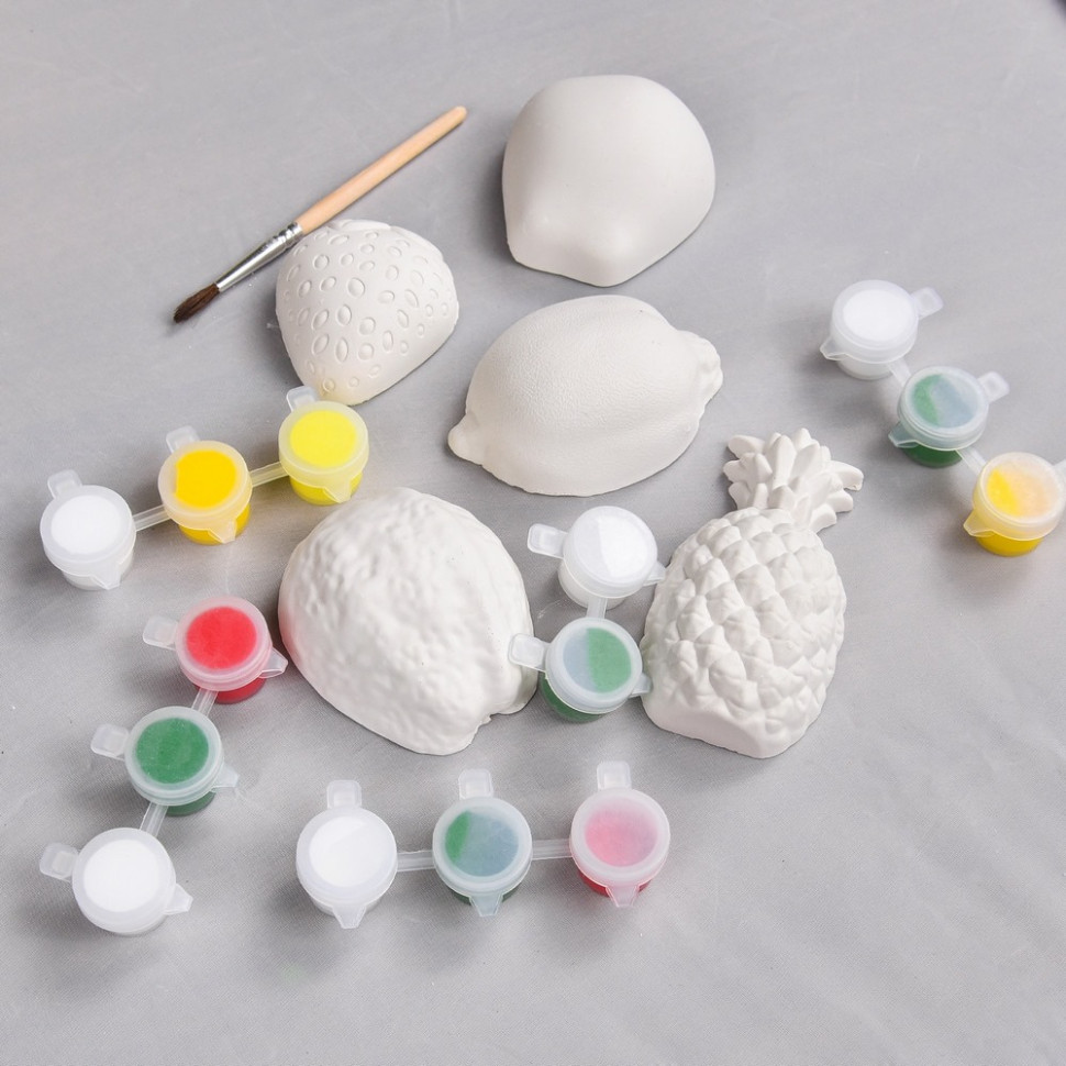 Набір для творчості Гіпсові розмальовки "Розфарбуй фрукти" 30989 Вінниця - фото 4