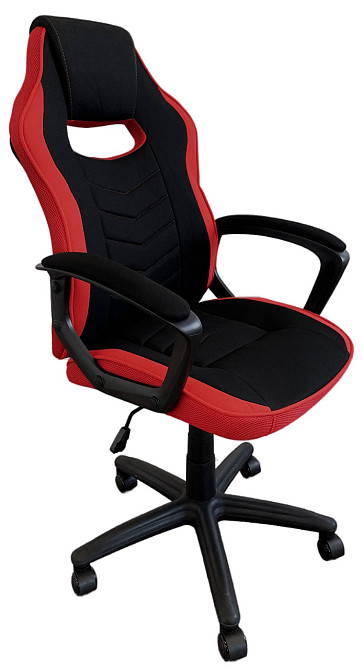 Офисное кресло руководителя Tehforward Pilot Tilt Черно-красный Киев - изображение 1