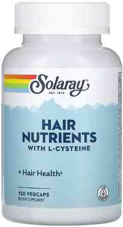Поживні речовини для волосся з L-цистеїном Solaray Hair Nutrients - 120 vcaps Київ