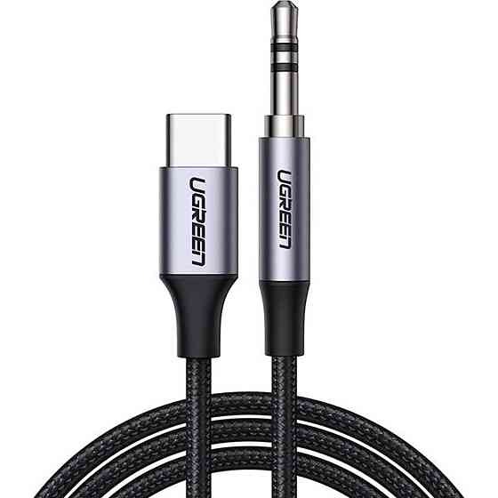 Кабель UGREEN CM450 USB-C Male to 3.5mm Male Audio Cable with Chip 1m Николаев