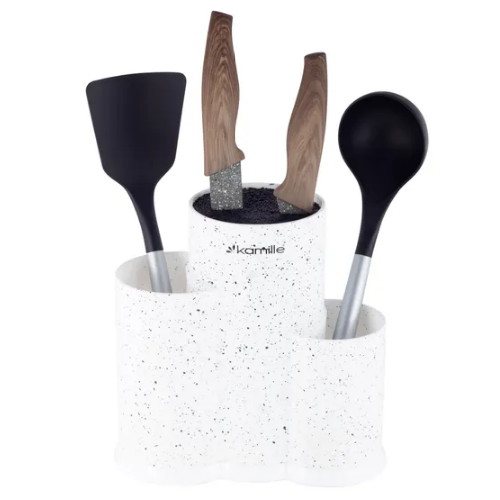 Підставка для ножів 22см (чорний,бiлий,коричн.,сiрий) 7608 KAMILLE Житомир - фото 3