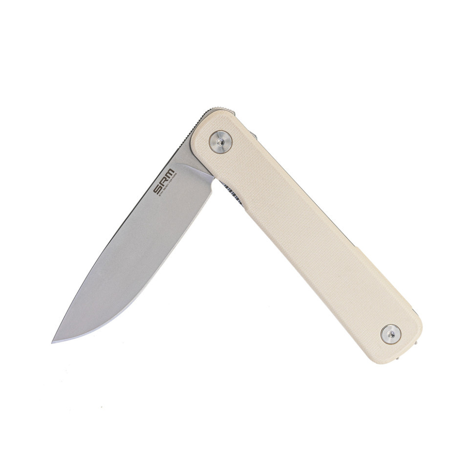 Ніж складаний туристичний SRM Palfrey 135L-GT (8.3 см) 14C28N / G10 білий Київ - фото 8