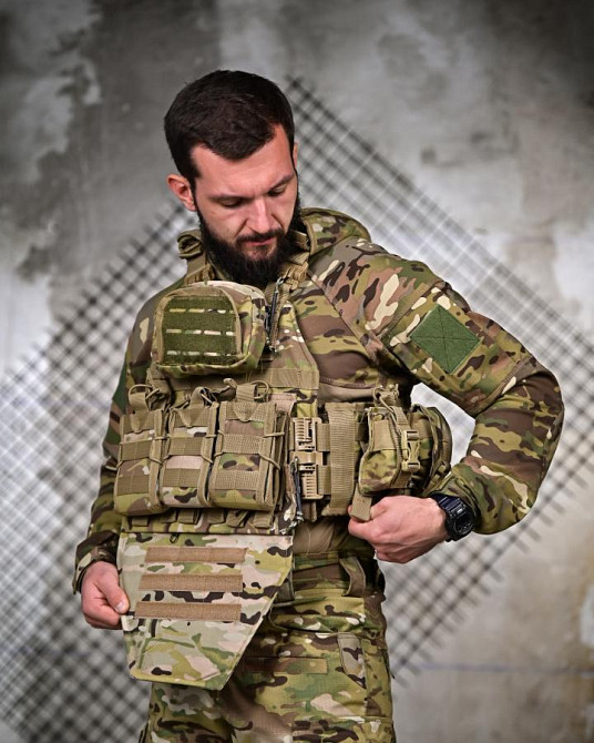 Плитоноска 4 точки швидкого скидання з рюкзаком senger мультикам ПП8152 Одеса - фото 2