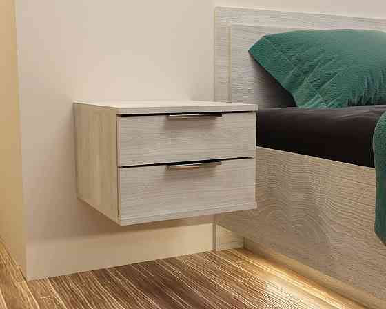 Тумба навесная прикроватная Кристалл, Дуб Шамоні Світлий, 400/400/290 Львов