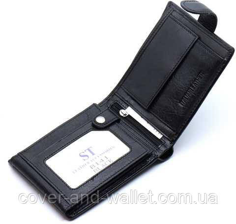 Стильный вместительный мужской портмоне из натуральной кожи ST Leather Киев - изображение 4