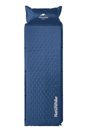 Широкий Надувной Коврик С Подушкой Nature Hike Ultraligh Tpu 185Х60Х2,5См, Синий Днепр