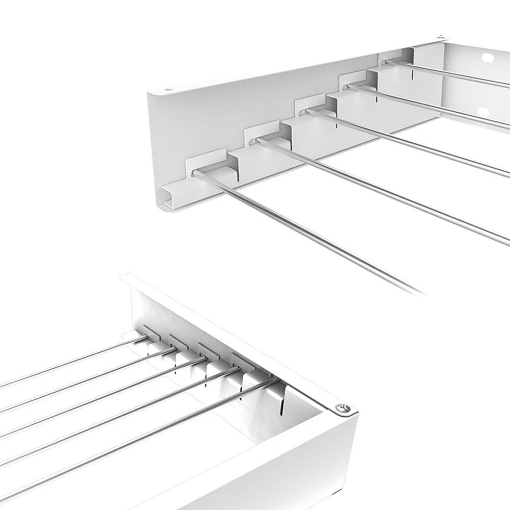 Сушилка для белья настенная раскладная Navin LinoFlat 80 белая Киев - изображение 5