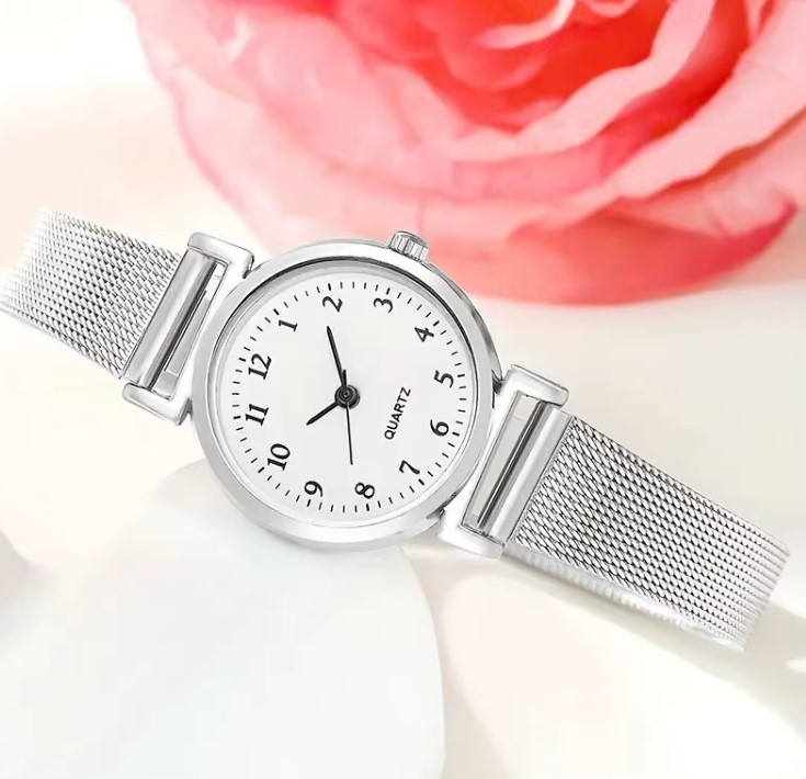 Жіночий подарунковий набір Silver Shine годинник браслет кольє сережки каблучка сріблястий Київ - фото 4