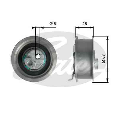Ролик натяжителя ремня Gates T43237 Винница