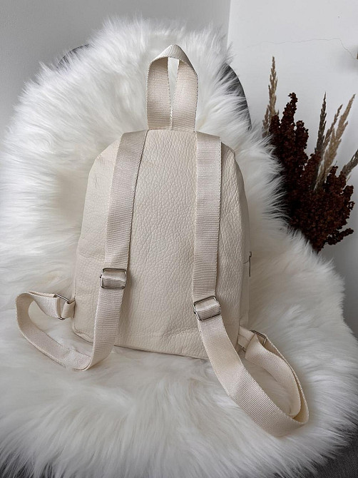 Рюкзак класичний бежевий молодіжний жіночий підлітковий Київ - фото 4