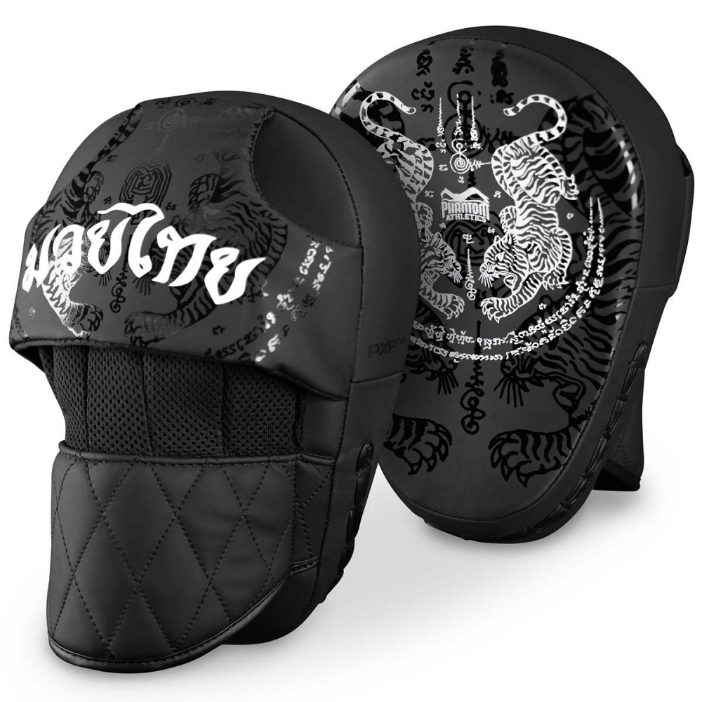 Лапи боксерські Phantom Muay Thai Black Каменское - изображение 1