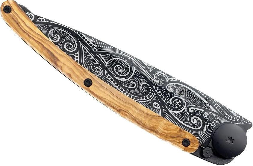 Универсальный Складной Нож с лазерной гравировкой Мирный Deejo 