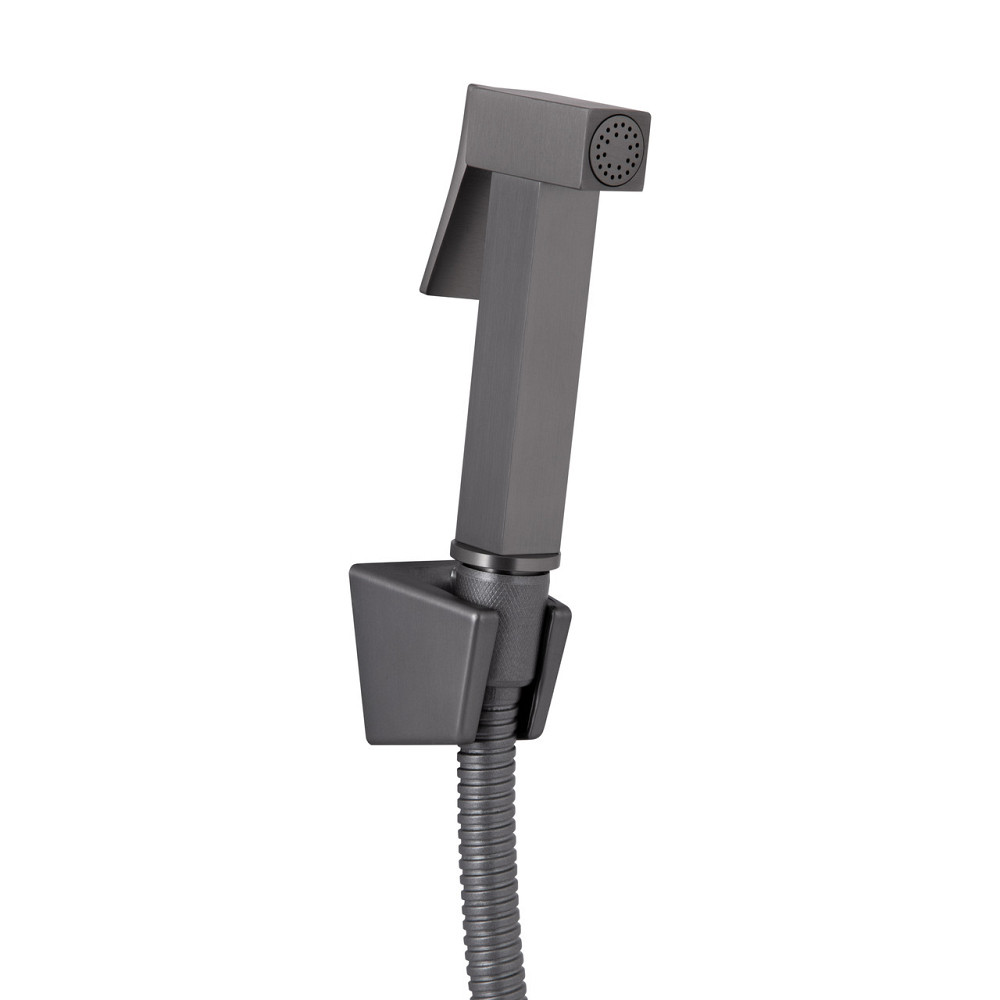 Змішувач для раковини Qtap Gemini (з гігієнічним душем) QTGEM272GMB45692 Gunmetal Black PVD Київ - фото 4
