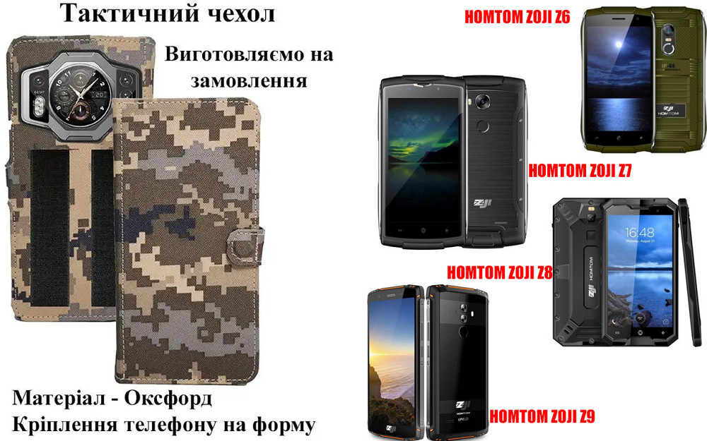 Тактический чехол для Doogee S70, S70 Lite, крепится к снаряжению на липучке Киев - изображение 1