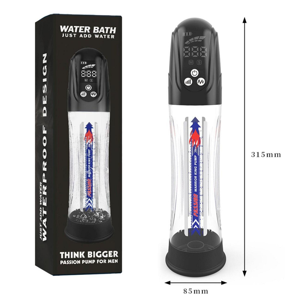 Автоматическая гидропомпа 2в1 (вода/воздух) Water Bath с LED-дисплеем, 2 режима Sex Aura Киев - изображение 8