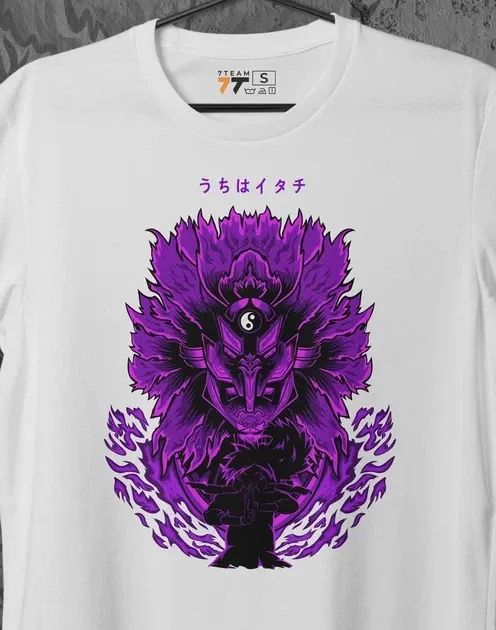 Футболка для подростка мальчика с принтом Наруто Сусаноо Саске Белая Размер 160 Anime10016 Днепр - изображение 3