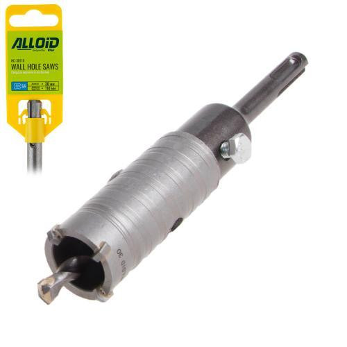 Свердло корончате по бетону 30мм p SDS адаптером 110мм Alloid Одесса - изображение 1