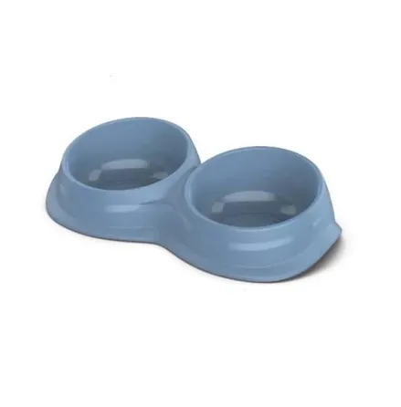 Миска пластиковая двойная Georplast для домашних животных Wave Double 2х0.34 л 29.5х16х6.5 см Киев