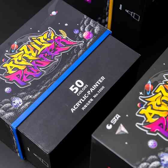 Маркеры акриловые STA для рисования, премиум качество, набор 50 цветов, маркеры для ткани, дерева и керамики Каменец-Подольский