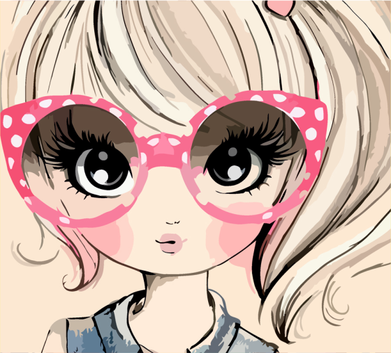 Картина за номерами „Cute GIRL“ 35×45см ROSA START Київ