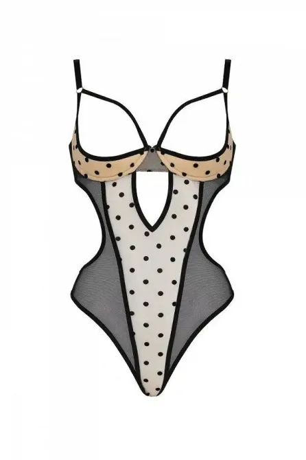 Боді MARINA BODY beige S/M - Passion Львов - изображение 3