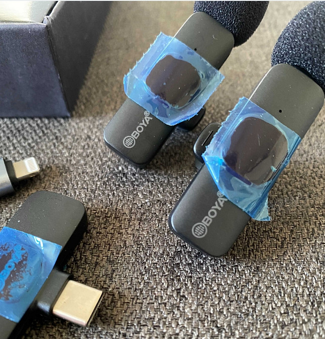 Безпровідний петличний мікрофон Boya BY-MW3 2 шт. з Type-C і Lightning. Київ - фото 2