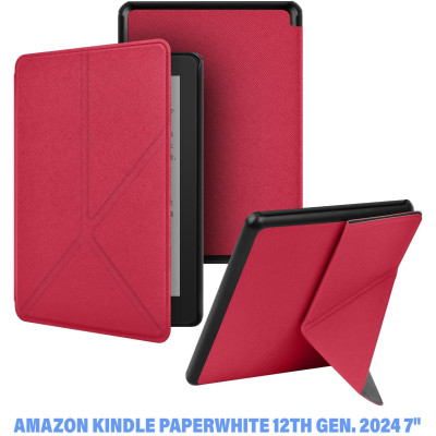Чохол до електронної книги BeCover Ultra Slim Origami Amazon Kindle Paperwhite 12th Gen. 2024 7&quot; Red (712841) Вінниця - фото 1