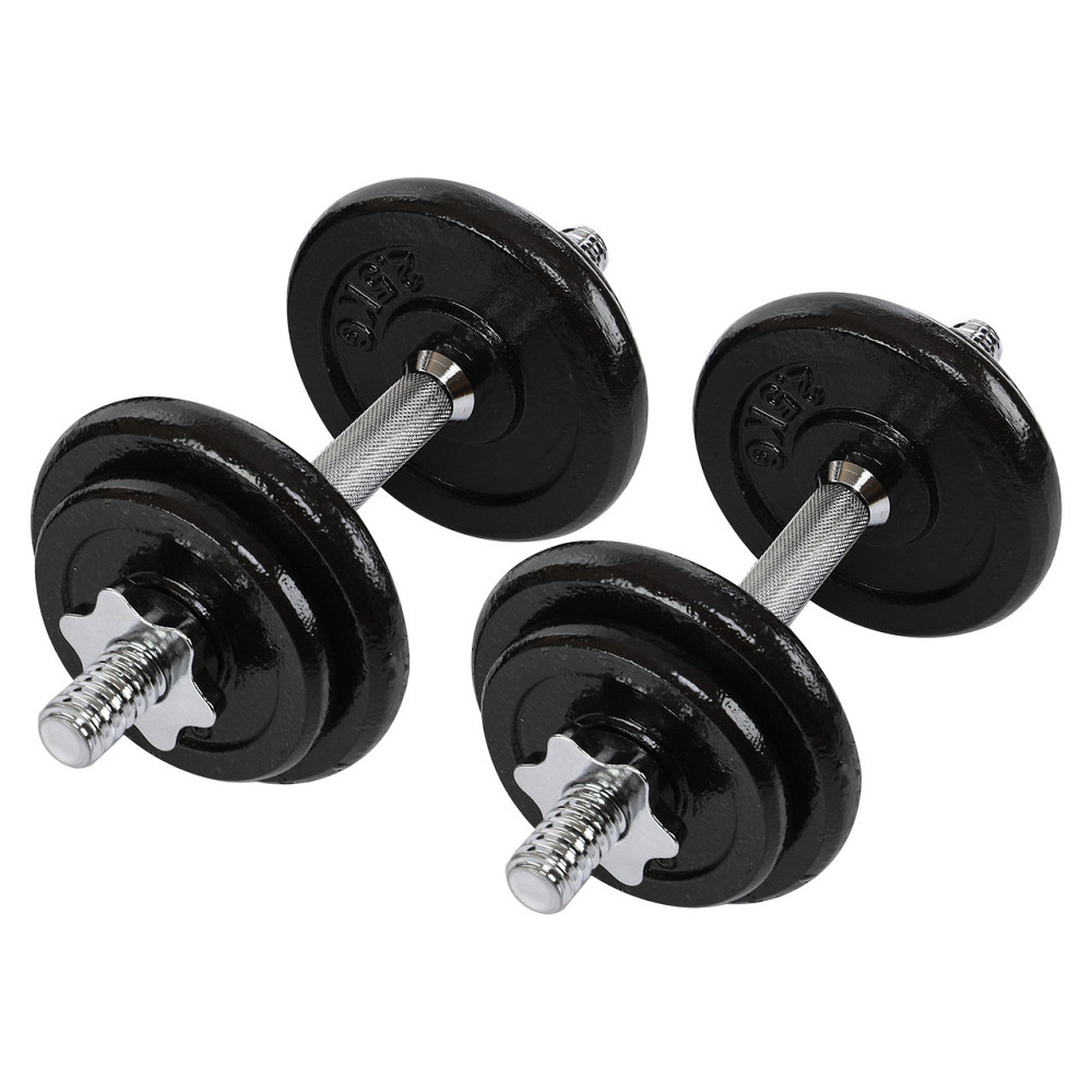 Набір гантелей зі штангою 3в1 у пластиковому кейсі 50 кг Zelart 9641 Київ - фото 8