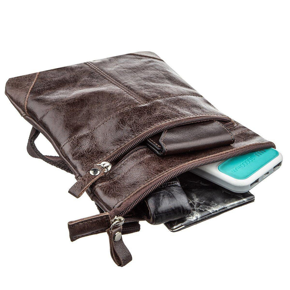 Сумка SHVIGEL 11136 из натуральной кожи Коричневая Киев - изображение 3