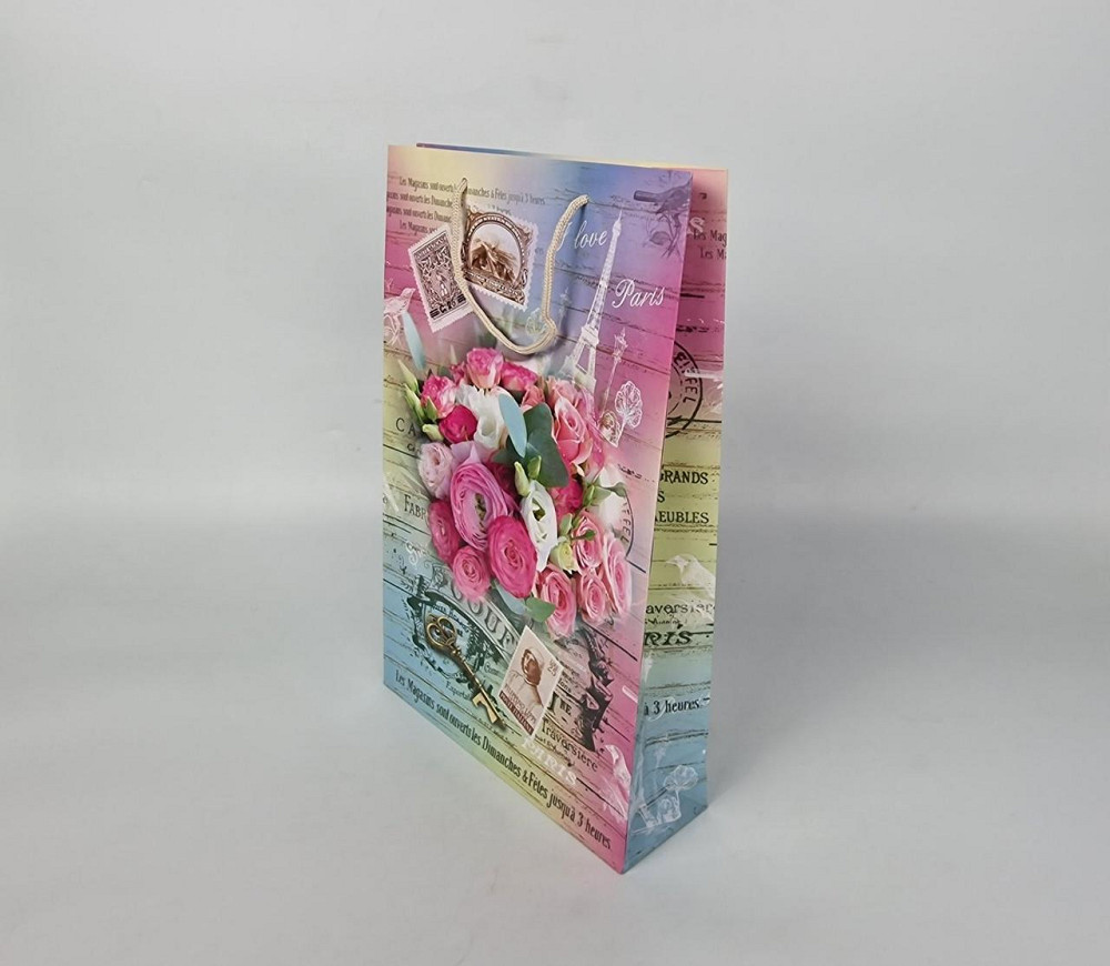 Большой бумажный пакет вертикальный  25/37/8(артBV-019) (12 шт) Харьков - изображение 1