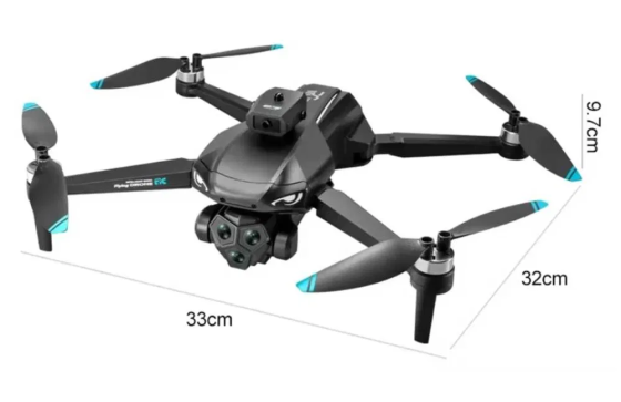 Квадрокоптер дрон M33 6K Pro RC з ширококутною потрійною камерою Вінниця