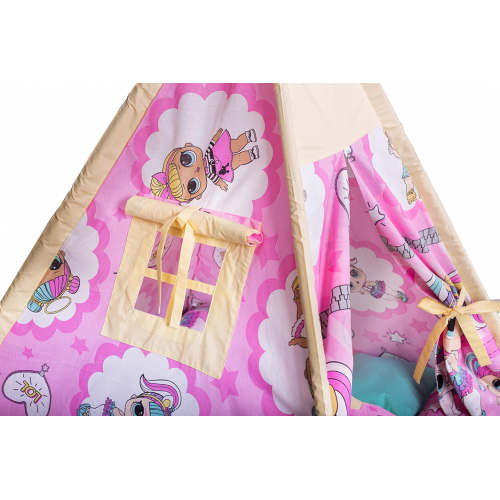 Вігвам Хатка комплект Ляльки з подушками — Великий 150*150 см Київ