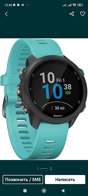 Смарт-Часи: Garmin Frenner 245 Music Black/Agua. Київ - фото 2