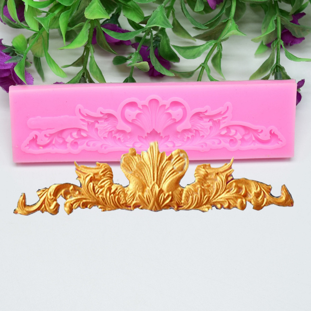 Молд силиконовый Лебеди 128 на 35 мм розовый Киев - изображение 1