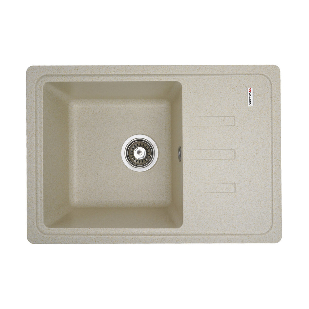 VALESO Гранітна мийка для кухні VALESO LIANA 6243 матова Пісок Коломыя - изображение 5