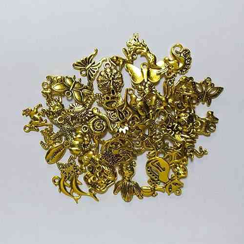 Золотые подвески-животные для украшений, 50 штук Киев