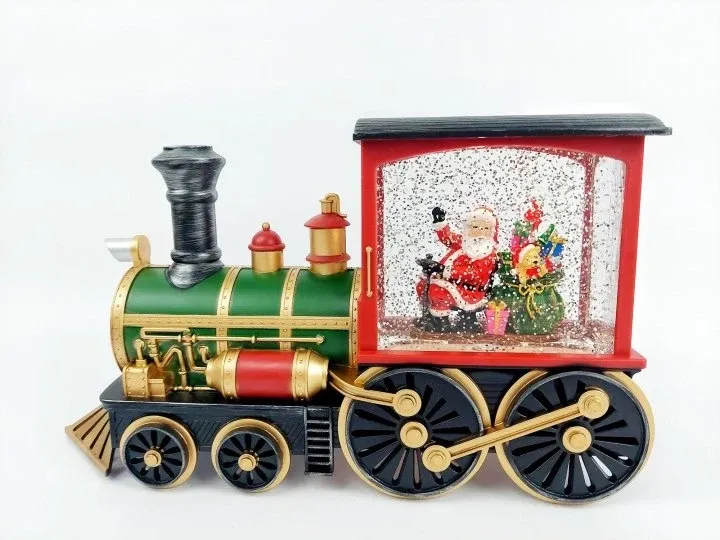 Нічник новорічний музичний Xmas Потяг із Санта Клаусом Одеса - фото 4