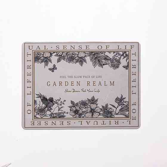 Jiamat Діатомітовий килимок на кухню для сушіння посуду Garden Realm 30×40 (см) HP-42-23 Коломыя