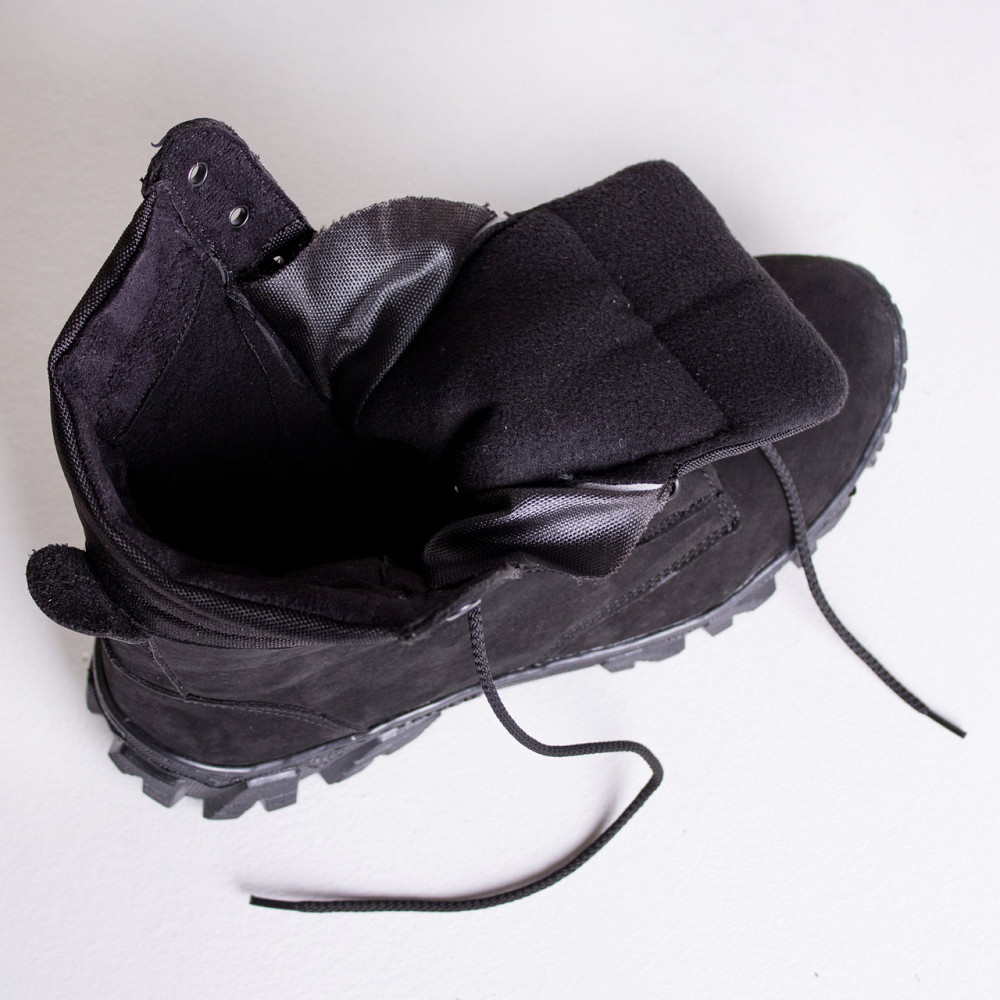 Берцы Зимние Черные На Флисе  